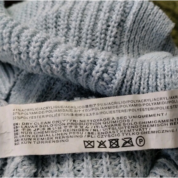 J.O.A. Sweater Size S Short Balloon Sleeve Button Up Crop Sea Green Twee Cottage - Picture 6 of 7